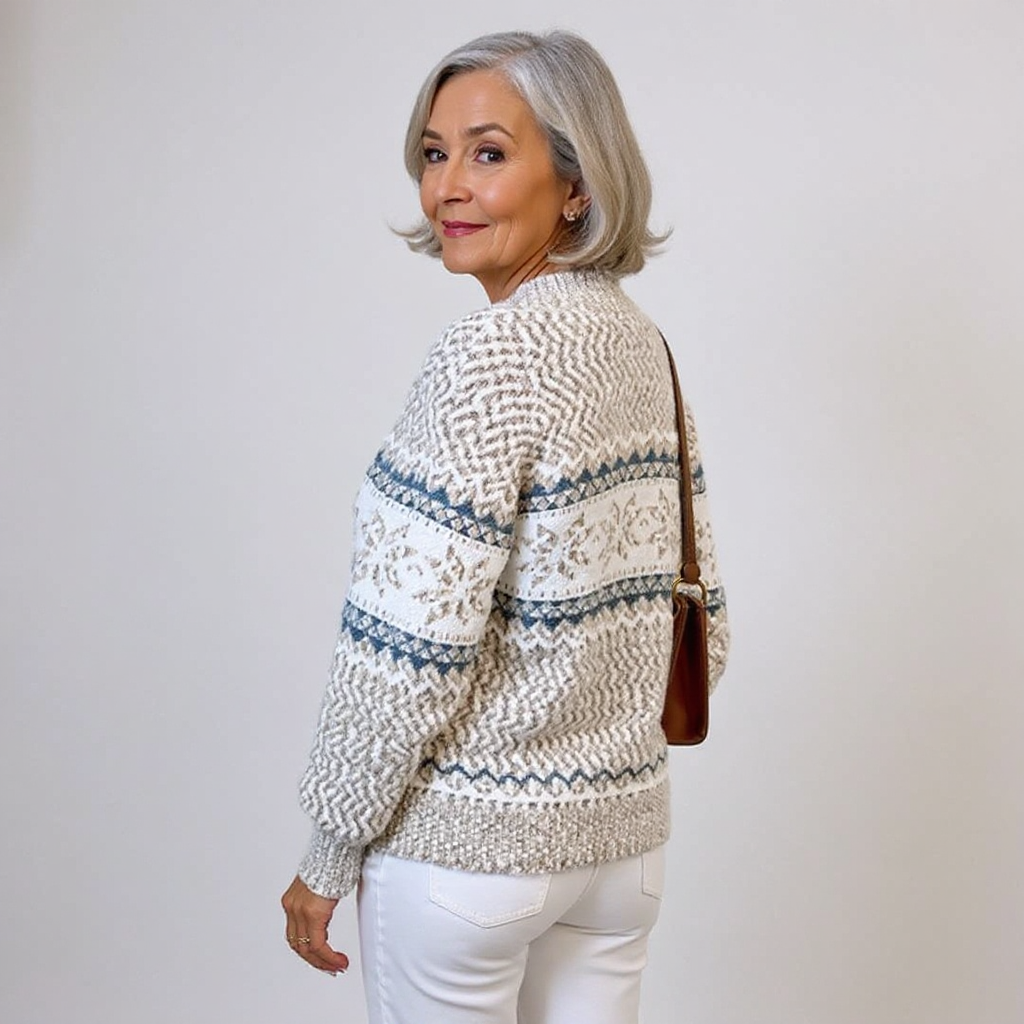 Women’s Icelandic Knit Pullover Sweater