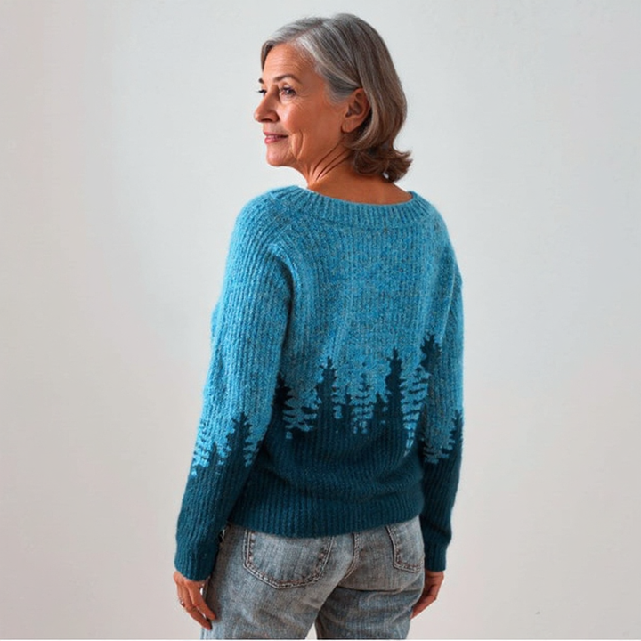 Women’s Icelandic Fair Isle Pullover Sweater
