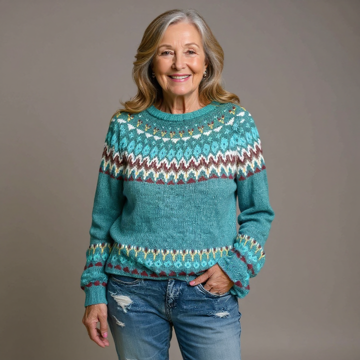 Women’s Classic Icelandic Fair Isle Sweater