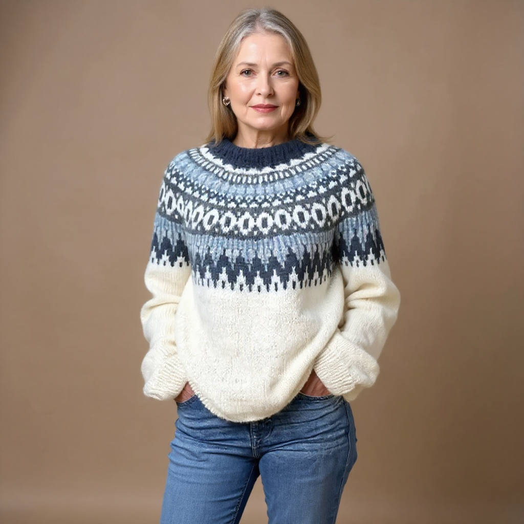 Women’s Fair Isle Knit Pullover Sweater