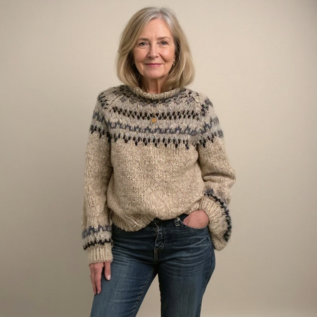 Women’s Nordic Fair Isle Knit Sweater