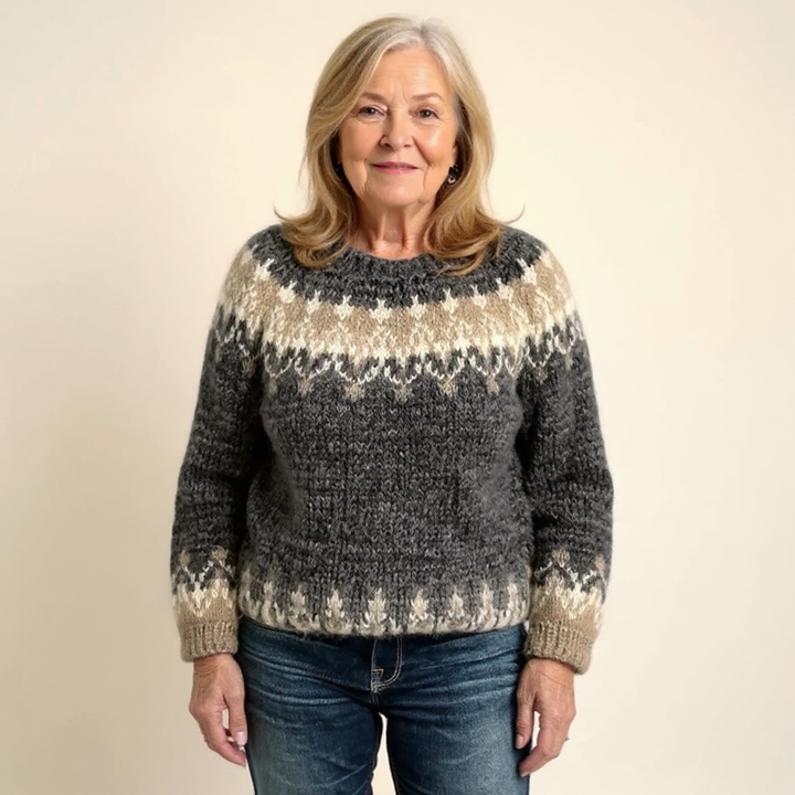 Women’s Icelandic Fair Isle Knit Sweater