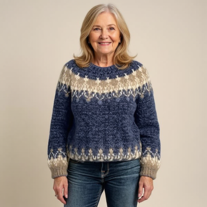 Women’s Icelandic Fair Isle Knit Sweater