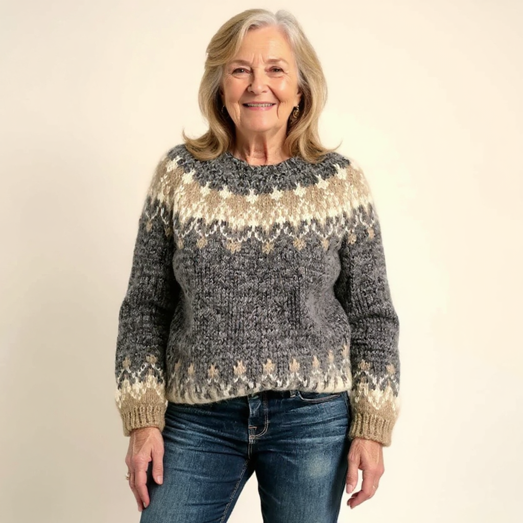 Women’s Icelandic Fair Isle Knit Sweater
