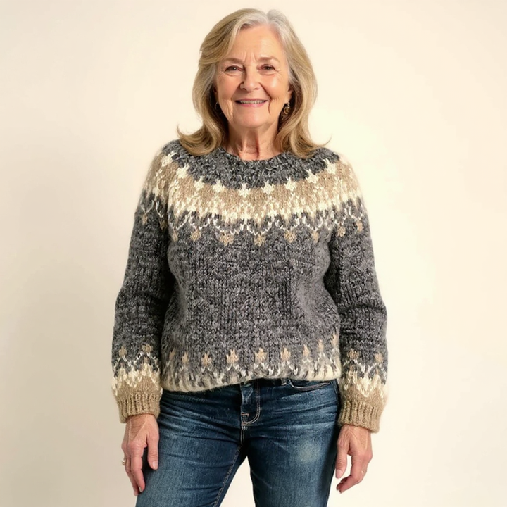 Women’s Icelandic Fair Isle Knit Sweater