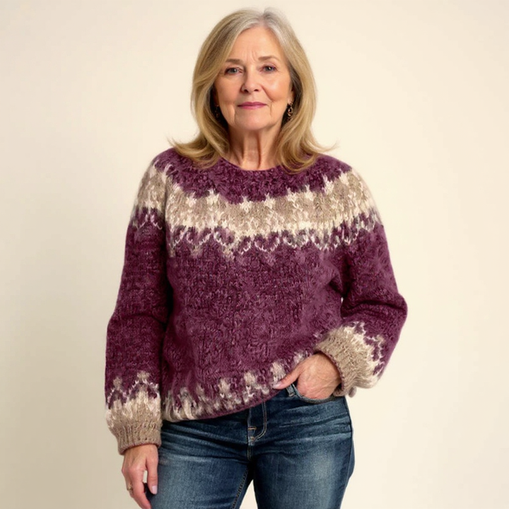 Women’s Icelandic Fair Isle Knit Sweater