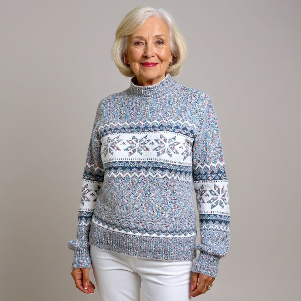 Women’s Icelandic Knit Pullover Sweater