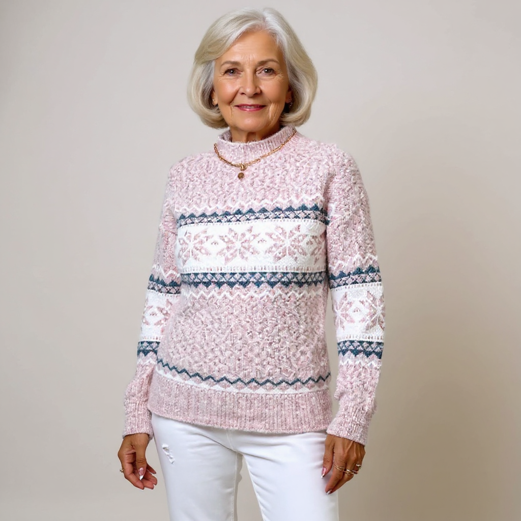Women’s Icelandic Knit Pullover Sweater