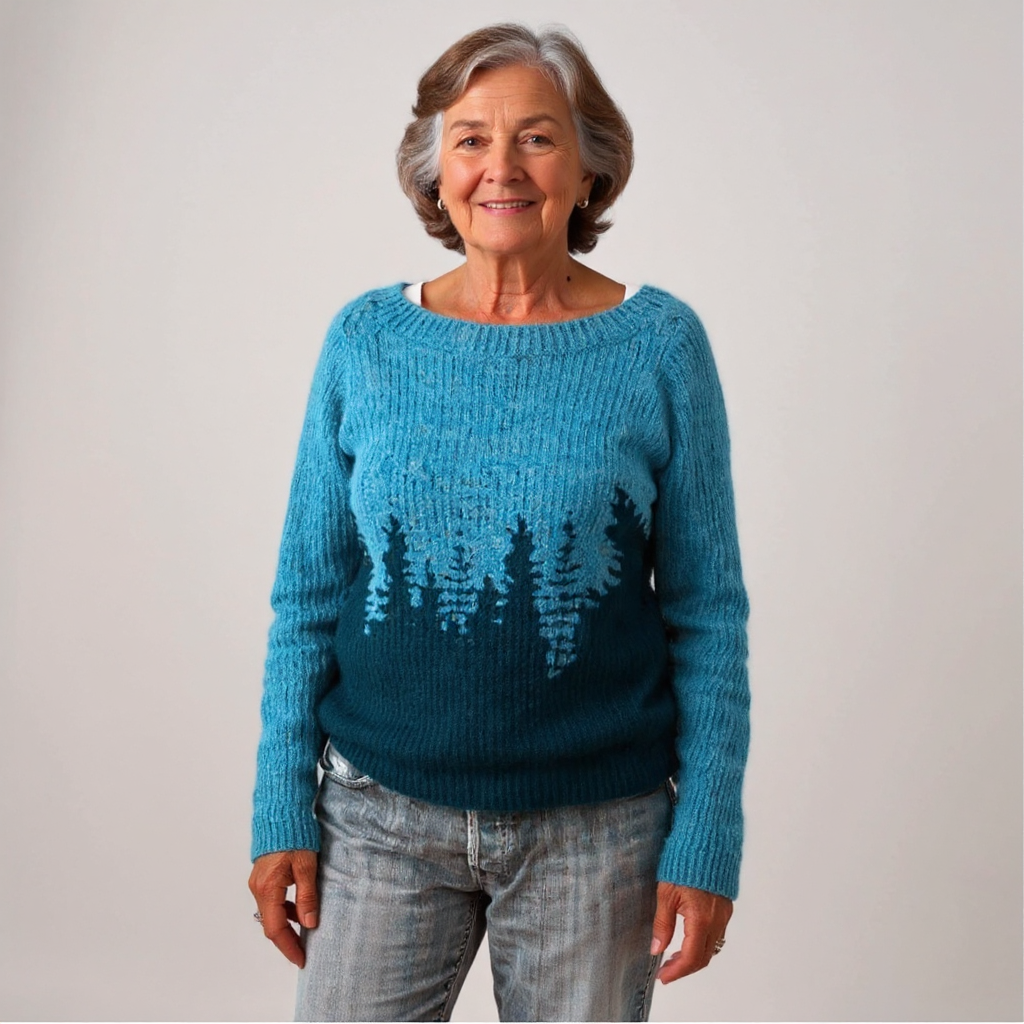 Women’s Icelandic Fair Isle Pullover Sweater