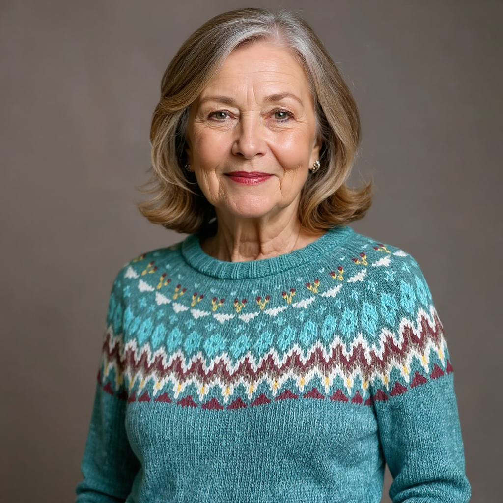 Women’s Classic Icelandic Fair Isle Sweater
