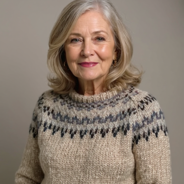 Women’s Nordic Fair Isle Knit Sweater
