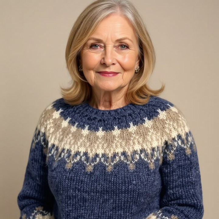 Women’s Icelandic Fair Isle Knit Sweater