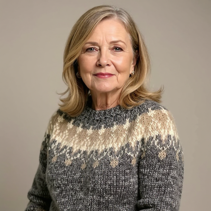 Women’s Icelandic Fair Isle Knit Sweater