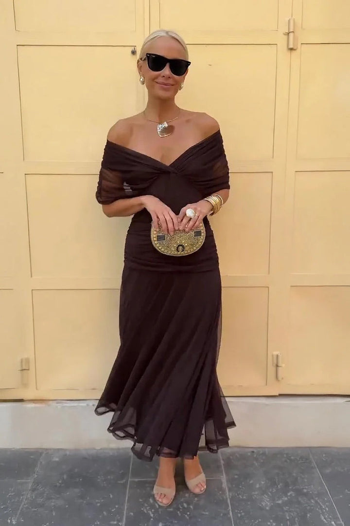 Women’s Off Shoulder Maxi Dress
