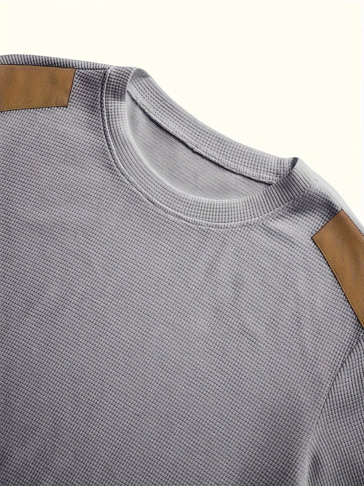 Men’s Textured Crewneck Sweater