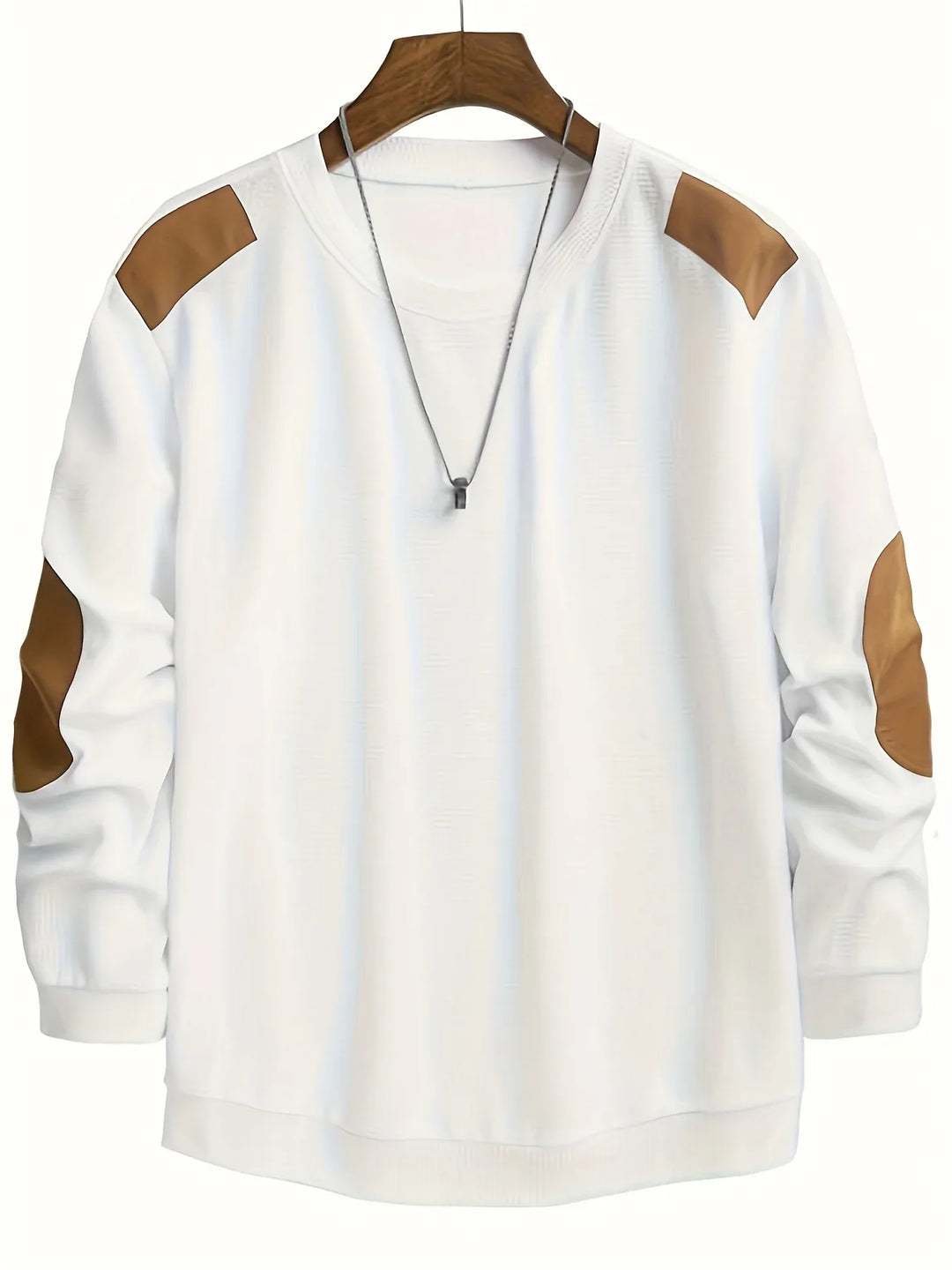 Men’s Textured Crewneck Sweater