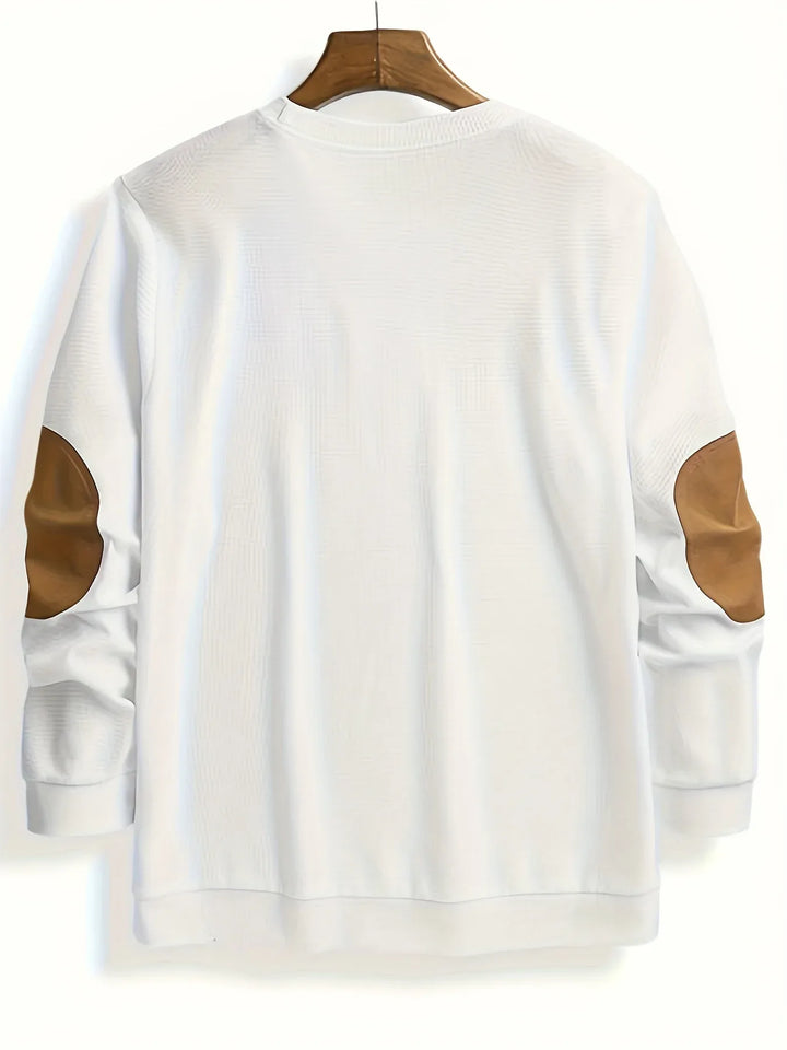 Men’s Textured Crewneck Sweater