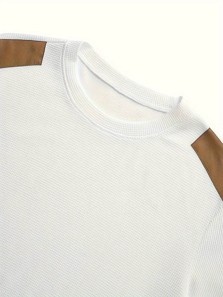 Men’s Textured Crewneck Sweater