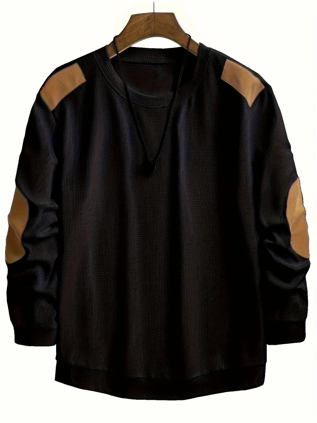Men’s Textured Crewneck Sweater