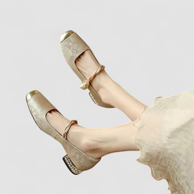 Women’s Cushioned Adjustable Strap Mary Jane Shoes