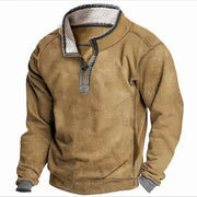 Men’s Rugged Quarter-Zip Long Sleeve Pullover