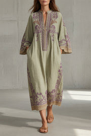 Women’s Vintage Fit And Flare Midi Dress