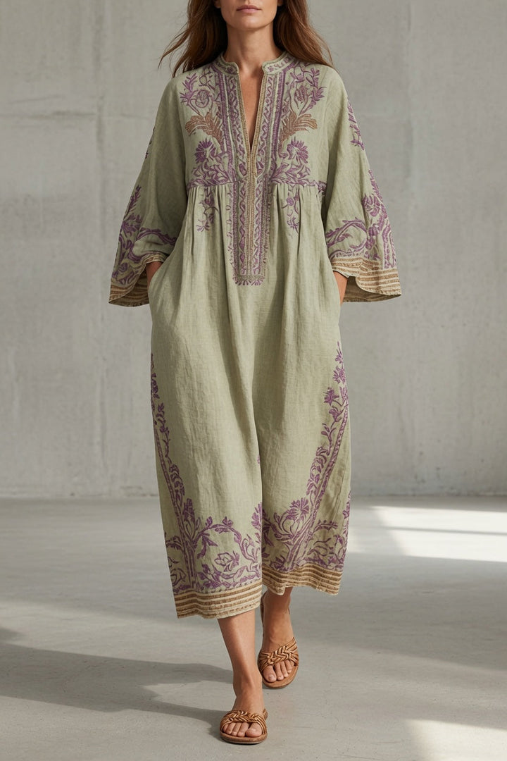 Women’s Vintage Fit And Flare Midi Dress