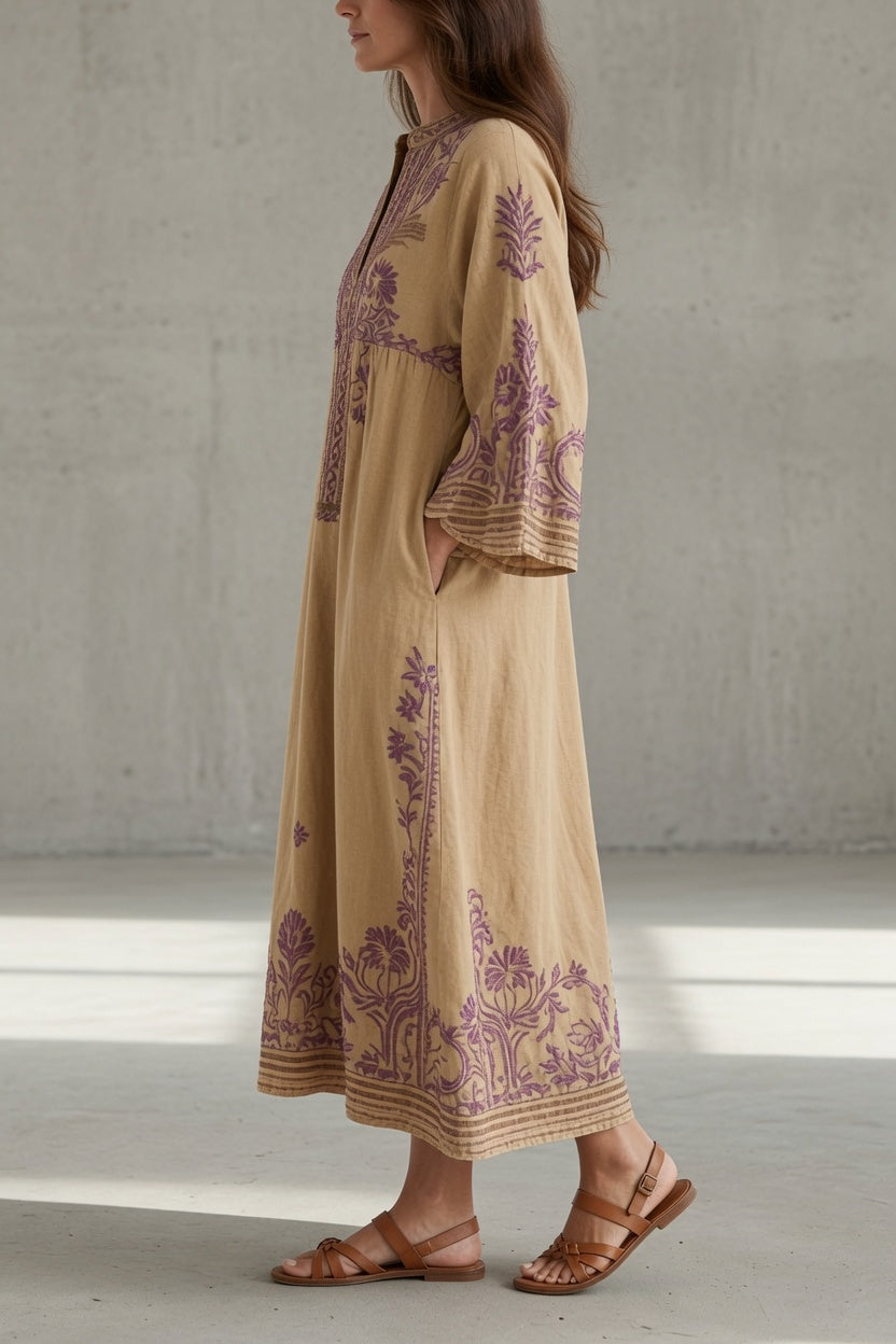 Women’s Vintage Fit And Flare Midi Dress
