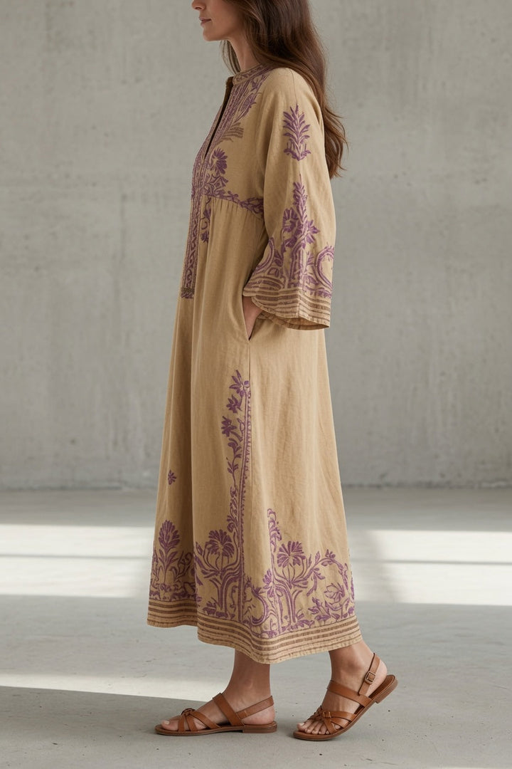 Women’s Vintage Fit And Flare Midi Dress