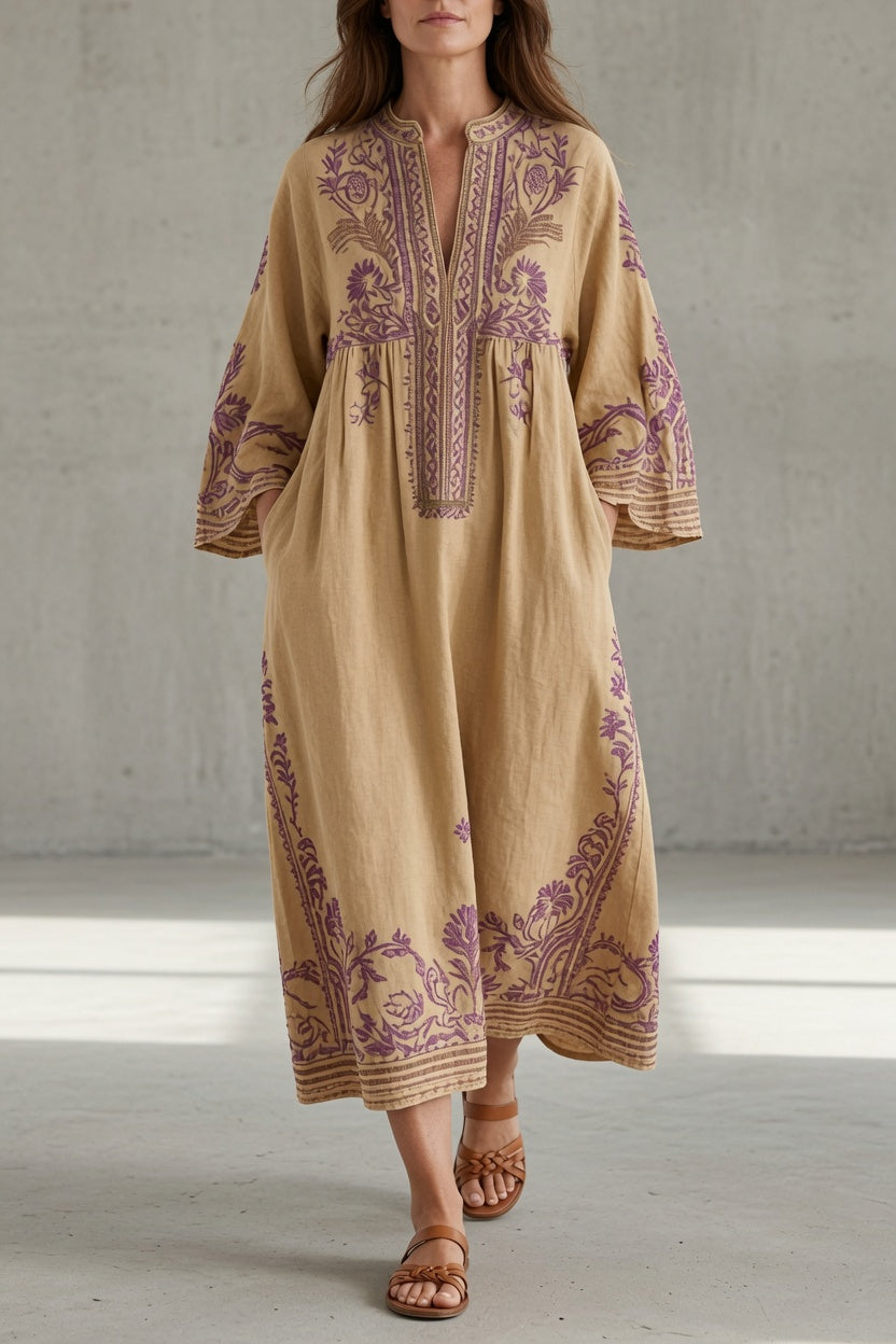 Women’s Vintage Fit And Flare Midi Dress