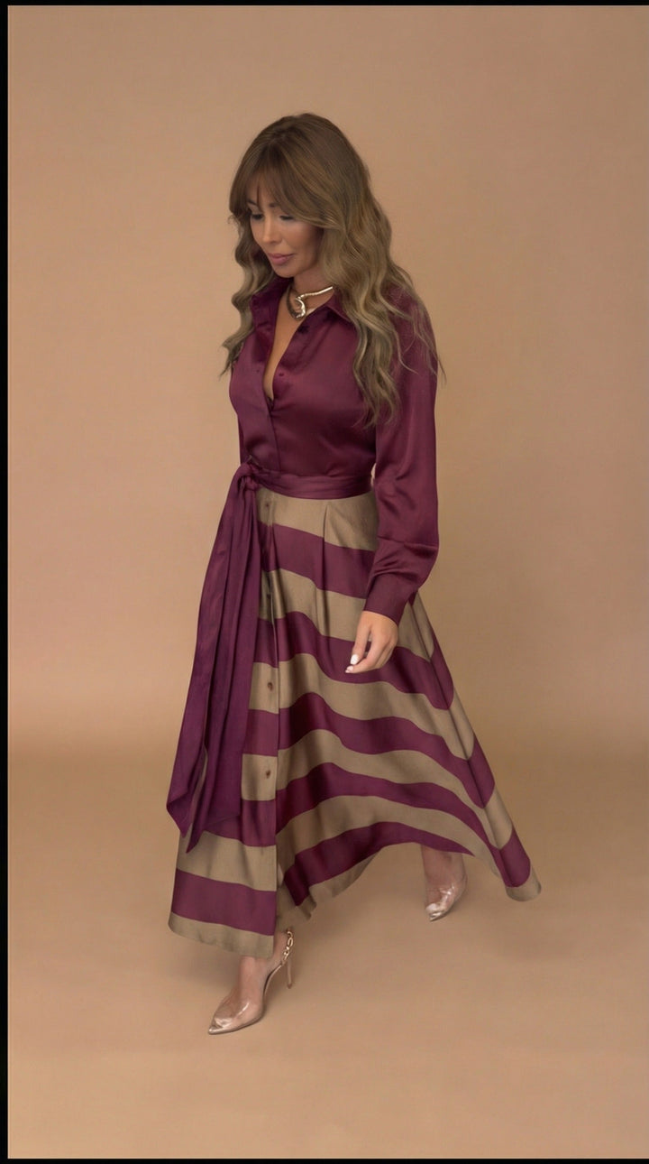 Women’s Striped Maxi Dress