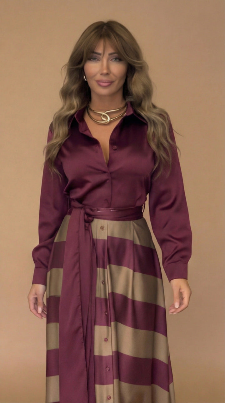 Women’s Striped Maxi Dress