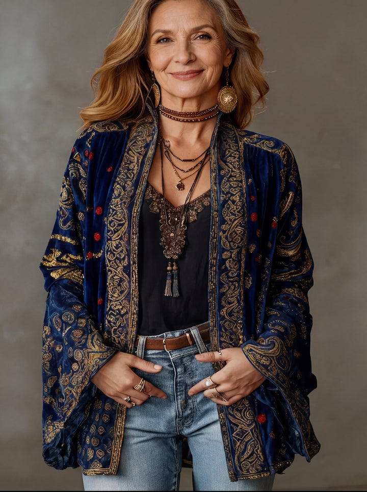 Women’s Boho Lightweight Open Front Kimono Jacket