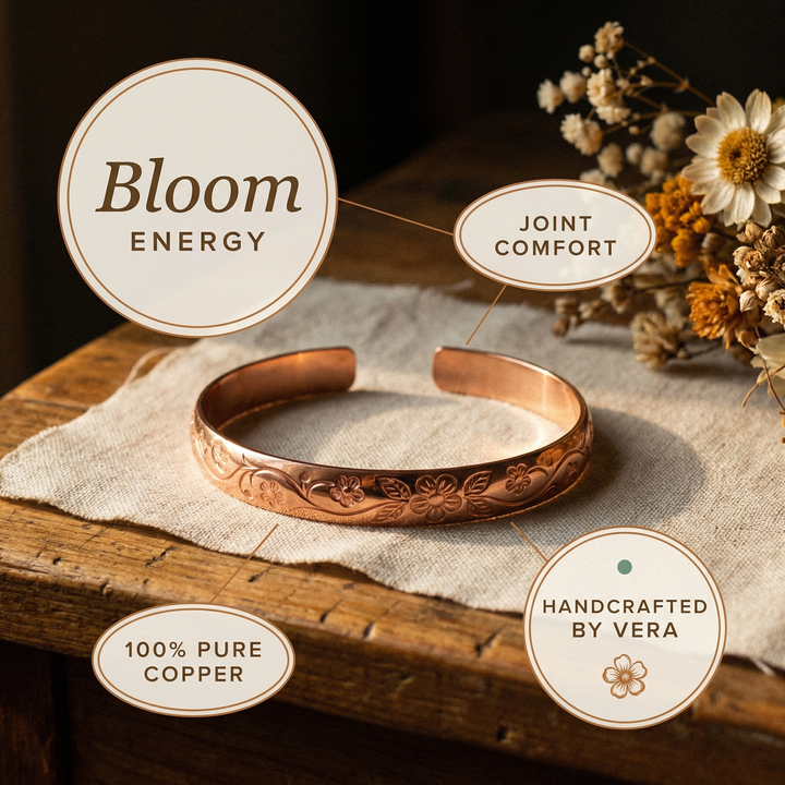 Women’s Adjustable Floral Cuff Bracelet