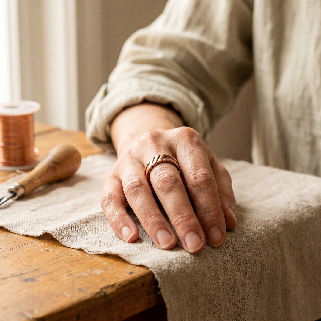 Women’s Hammered Band Ring
