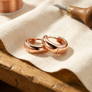 Women’s Classic Polished Hoop Earrings