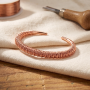 Women’s Hammered Adjustable Open Cuff Bracelet