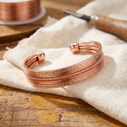 Women’s Leaf Open Cuff Bracelet