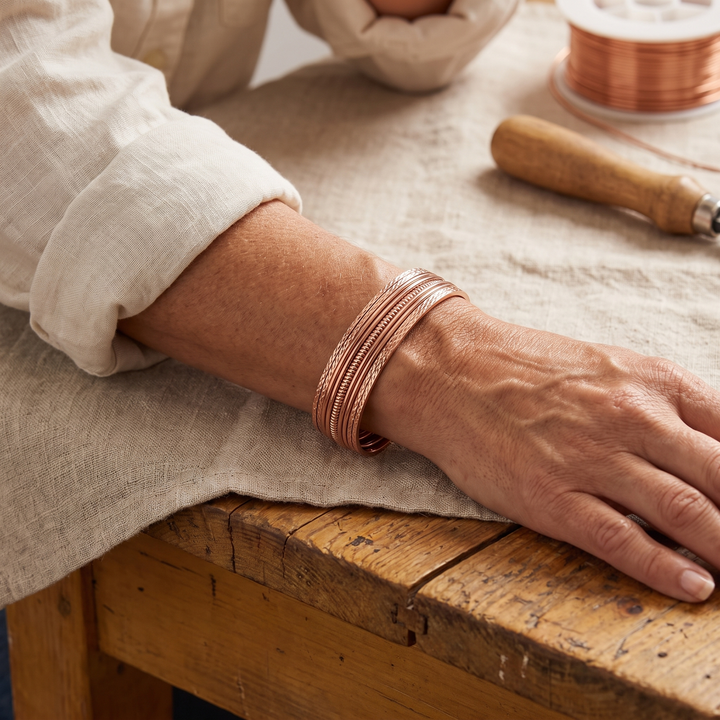 Women’s Leaf Open Cuff Bracelet