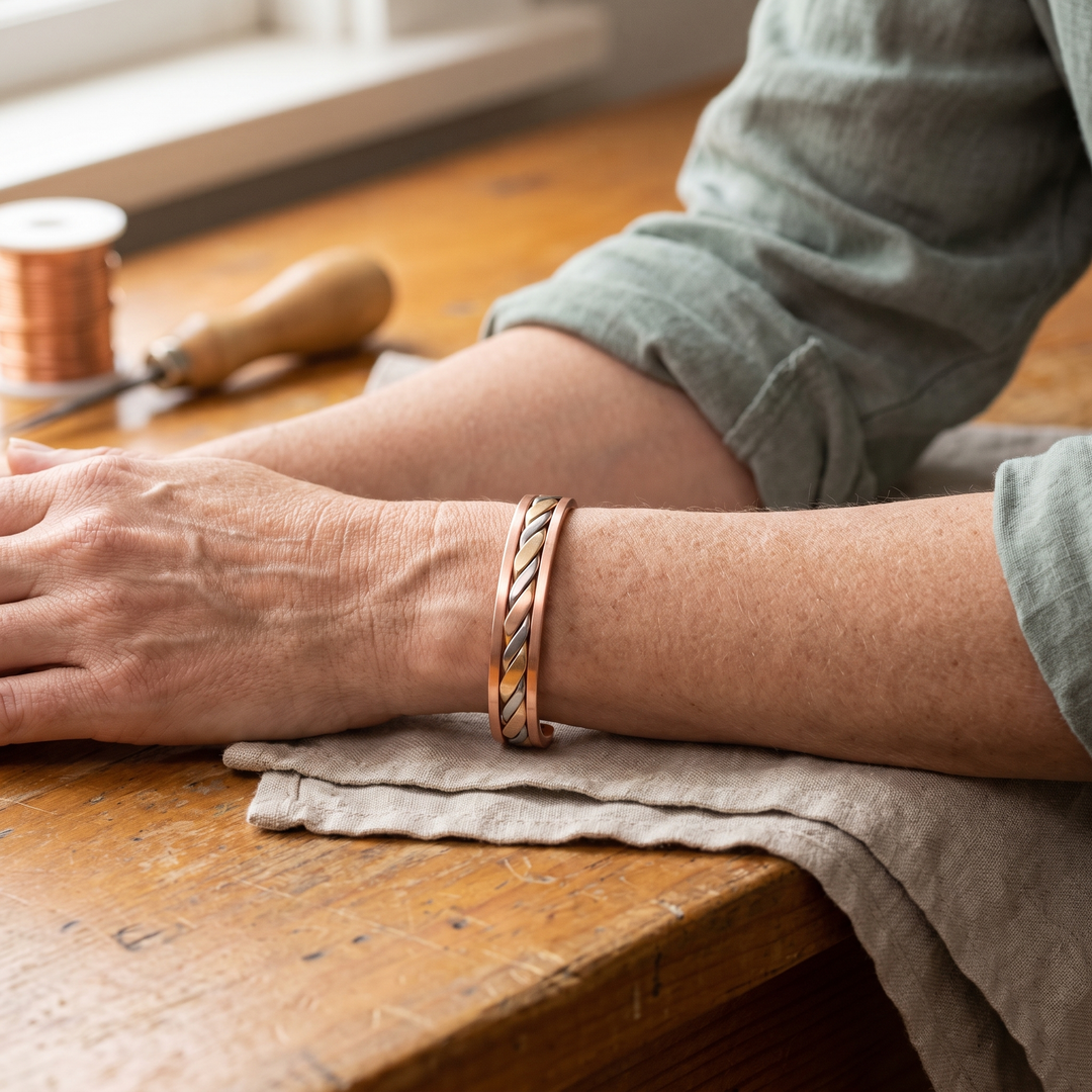 Women’s Adjustable Floral Cuff Bracelet