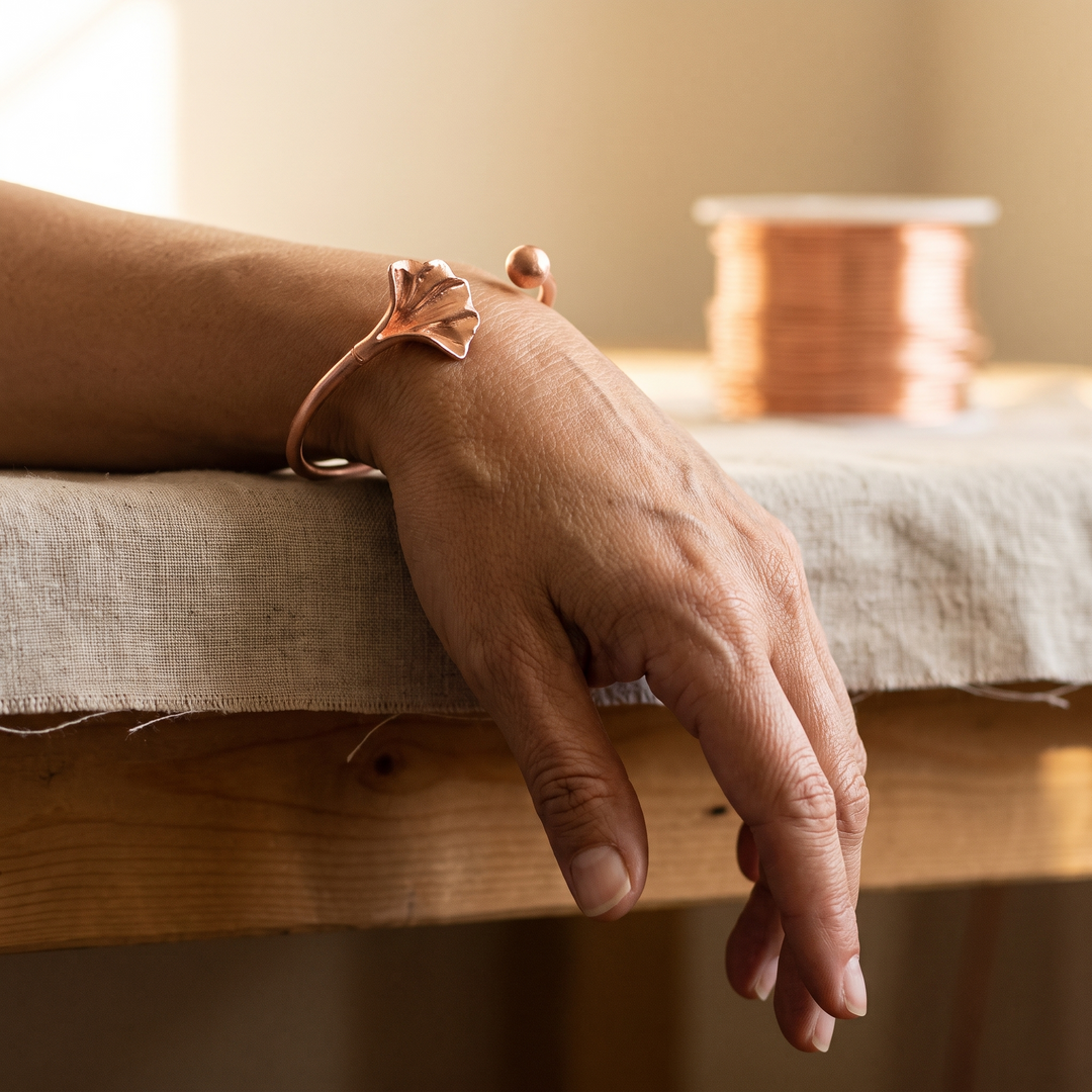 Women’s Floral Adjustable Cuff Bracelet