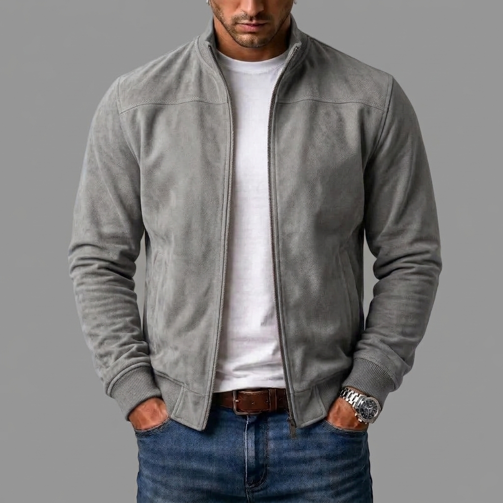 Men’s Classic Zip Up Bomber Jacket