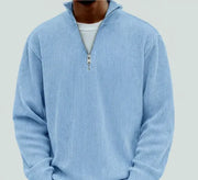 Men’s Ribbed Quarter Zip Sweater