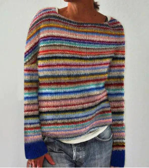 Women’s Retro Knit Pullover Sweater