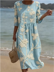 Women’s Elegant Floral Print Dress
