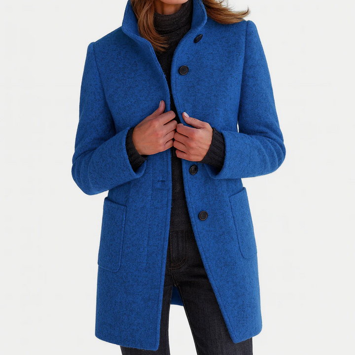 Women’s Button-Front Tailored Midi Coat