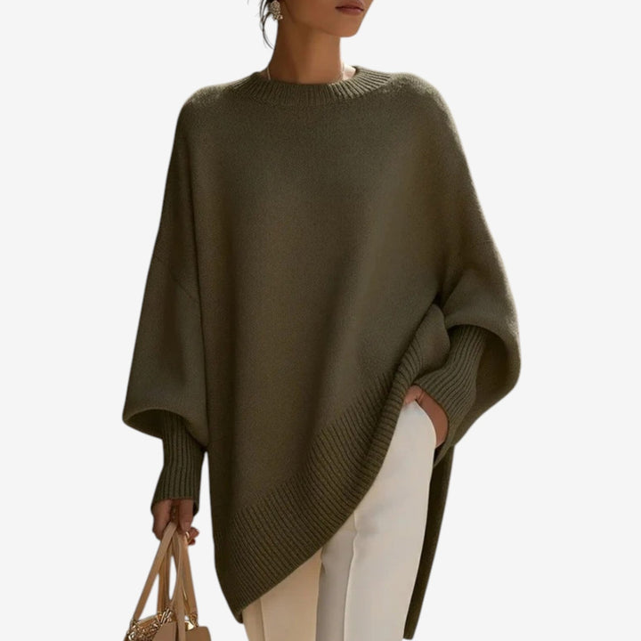 Women’s Oversized Ribbed Crewneck Sweater