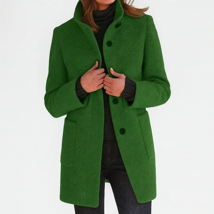 Women’s Button-Front Tailored Midi Coat