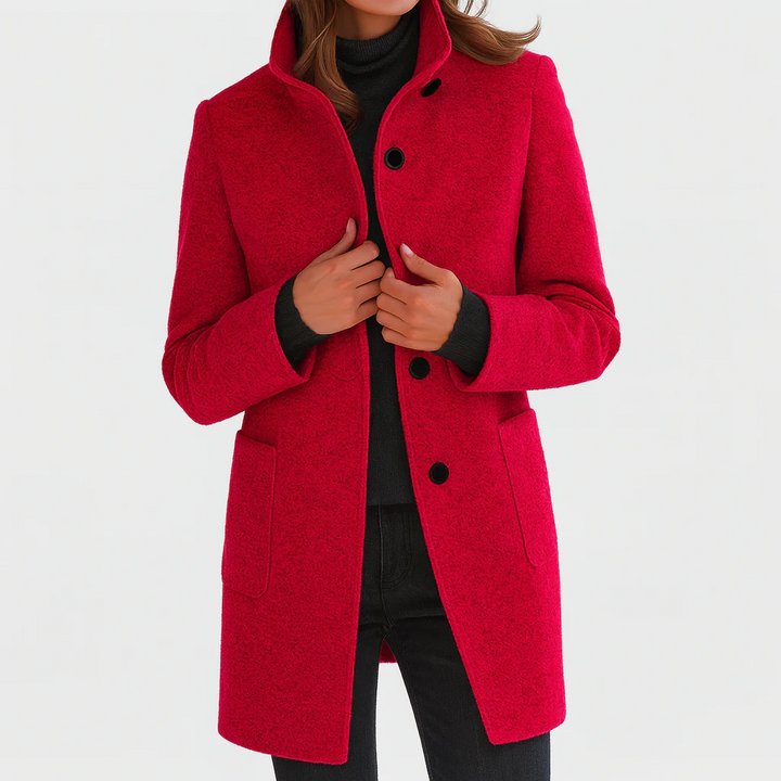 Women’s Button-Front Tailored Midi Coat