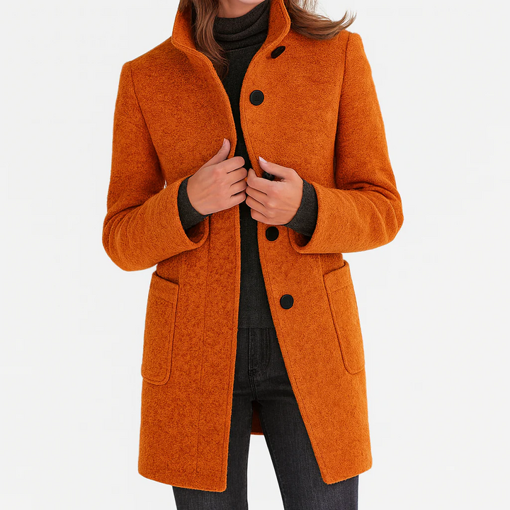 Women’s Button-Front Tailored Midi Coat